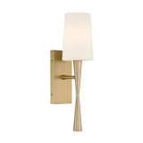 Crystorama - TRE-221-OP-AG - One Light Wall Sconce - Trenton - Aged Brass