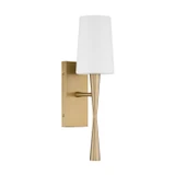 Crystorama - TRE-221-OP-AG - One Light Wall Sconce - Trenton - Aged Brass