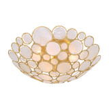 Crystorama - PAL-524-GA - Three Light Semi Flush Mount - Palla - Antique Gold