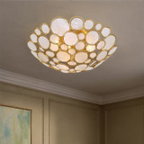 Crystorama - PAL-524-GA - Three Light Semi Flush Mount - Palla - Antique Gold