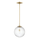 Crystorama - ORY-1007-AG-CL - One Light Pendant - Orly - Aged Brass