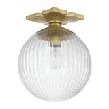 Crystorama - ORY-1003-AG-CL - One Light Semi Flush Mount - Orly - Aged Brass