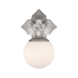 Crystorama - ORY-1001-PN-WH - One Light Wall Sconce - Orly - Polished Nickel