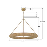 Crystorama - OAK-7539-SG - LED Chandelier - Oakley - Soft Gold
