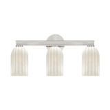 Crystorama - LOT-713-PN - Three Light Bath - Lotus - Polished Nickel