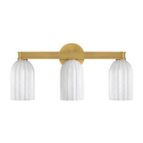 Crystorama - LOT-713-LG - Three Light Bath - Lotus - Luxe Gold