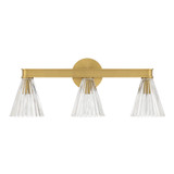 Crystorama - LOT-703-LG - Three Light Bath - Lotus - Luxe Gold
