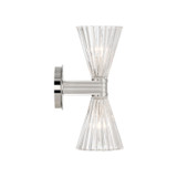 Crystorama - LOT-702-PN - Two Light Wall Sconce - Lotus - Polished Nickel
