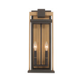 Crystorama - LDL-902-TZ-TG - Two Light Outdoor Wall Sconce - Lendel - Twilight Bronze + Textured Gold