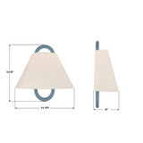 Crystorama - JOJ-801-VG-BL - One Light Wall Sconce - Jojo - Vibrant Gold