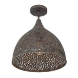 Crystorama - JAS-A5010-FB_CEILING - One Light Semi Flush Mount - Jasmine - Forged Bronze