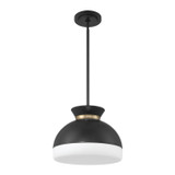 Crystorama - GID-4015-MK-VG - Two Light Pendant - Gidget - Matte Black + Vibrant Gold