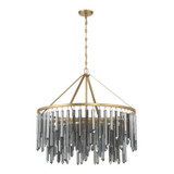 Crystorama - GEM-7005-MG-SS - Nine Light Chandelier - Gemma - Modern Gold
