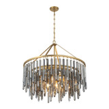 Crystorama - GEM-7005-MG-SS - Nine Light Chandelier - Gemma - Modern Gold