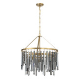 Crystorama - GEM-7004-MG-SS - Seven Light Chandelier - Gemma - Modern Gold