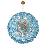 Crystorama - ESM-4009-AG-BL - 12 Light Chandelier - Esme - Aged Brass