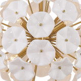 Crystorama - ESM-4005-AG-WH - Six Light Chandelier - Esme - Aged Brass