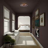 Crystorama - ESM-4000-AG-SM - Six Light Semi Flush Mount - Esme - Aged Brass