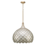 Crystorama - DRB-7005-SG - Five Light Pendant - Darby - Soft Gold
