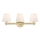 Crystorama - COL-203-VG - Three Light Bath - Colton - Vibrant Gold