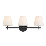 Crystorama - COL-203-BK - Three Light Bath - Colton - Black