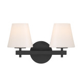Crystorama - COL-202-BK - Two Light Wall Sconce - Colton - Black
