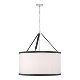 Crystorama - CAL-2408-PN - Eight Light Pendant - Callahan - Polished Nickel