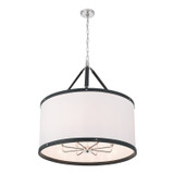 Crystorama - CAL-2408-PN - Eight Light Pendant - Callahan - Polished Nickel