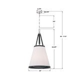 Crystorama - CAL-2405-PN - Four Light Pendant - Callahan - Polished Nickel