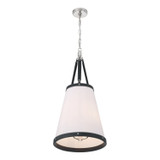 Crystorama - CAL-2404-PN - Three Light Pendant - Callahan - Polished Nickel