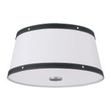 Crystorama - CAL-2400-PN - Three Light Flush Mount - Callahan - Polished Nickel