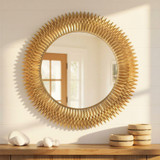 Crystorama - BRH-M546-GA - Mirror - Broche - Antique Gold
