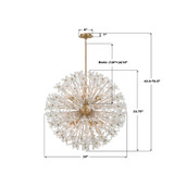 Crystorama - ADL-512-AG-CL - 12 Light Chandelier - Adley - Aged Brass