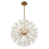 Crystorama - ADL-506-AG-CL - Six Light Chandelier - Adley - Aged Brass