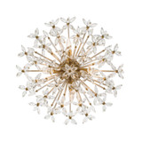 Crystorama - ADL-500-AG-CL - Four Light Semi Flush Mount - Adley - Aged Brass