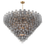 Crystorama - ADD-329-AG-SM - 40 Light Chandelier - Addis - Aged Brass