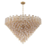 Crystorama - ADD-329-AG-AM - 40 Light Chandelier - Addis - Aged Brass