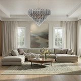 Crystorama - ADD-327-AG-SM - 28 Light Chandelier - Addis - Aged Brass