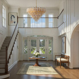 Crystorama - ADD-327-AG-AM - 28 Light Chandelier - Addis - Aged Brass