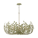 Crystorama - 569-CT - 12 Light Chandelier - Broche - Champagne Green Tea