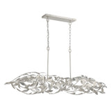Crystorama - 567-SA - Six Light Linear Chandelier - Broche - Antique Silver