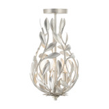 Crystorama - 565-SA_CEILING - Three Light Semi Flush Mount - Broche - Antique Silver