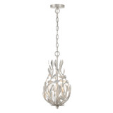 Crystorama - 565-SA - Three Light Chandelier - Broche - Antique Silver