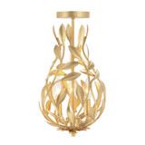 Crystorama - 565-GA_CEILING - Three Light Semi Flush Mount - Broche - Antique Gold