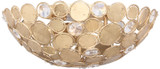 Crystorama - 565-GA - Three Light Chandelier - Broche - Antique Gold