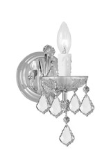 Crystorama - 4471-CH-CL-SAQ - One Light Wall Sconce - Maria Theresa - Polished Chrome