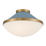 Crystorama - XAN-8002-VG-BL - Two Light Flush Mount - Xander - Vibrant Gold