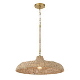 Crystorama - ODS-7801-SG - One Light Pendant - Odessa - Soft Gold