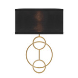 Crystorama - LRL-992-VG-BK - Two Light Wall Sconce - Laurel - Vibrant Gold
