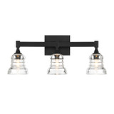 Crystorama - GRG-1043-MK - Three Light Bath - Gregory - Matte Black